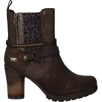 Mustang Boots 'Enkellaarsjes Hak' brun foncé