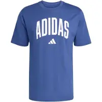 Adidas T-Shirt fonctionnel 'Collegiate Lineage' bleu foncé / blanc