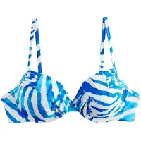 Next Hauts de bikini bleu / blanc