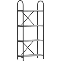 vidaXL Étagère Sonoma gris 60 x 30 x 146 cm Bois d'ingénierie