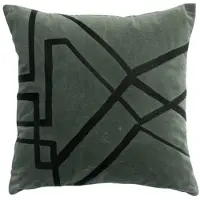 Vivaraise Housses de coussins FARA BRODE - Gris - 45x45 cm