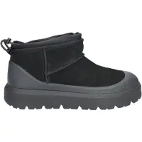 Ugg pour homme. 1174196 Classic Ultra Mini Weather Hybrid Leather Booties Noir (42), Plat, Nubuck, Lacets, Casuel