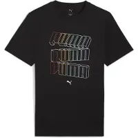 Puma Hommes, T-shirt de sport, Ess Logo Lab Hog Tee (L), Noir, L