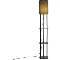 QAZQA Lampadaire intelligent noir avec WiFi A60 - Stojon