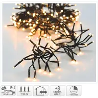 Christmas Decoration Illuminations de Noël 3000 LED - blanc chaud - 22 mètres