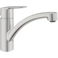 GROHE Robinet de cuisine avec mitigeur Start 2021 supersteel mat 32441