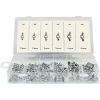 Benson Wing Nuts Kit 100 Units Argenté