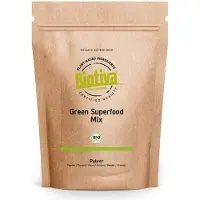 Biotiva Green Superfood Mix en poudre, 400g issu de l'agriculture biologique