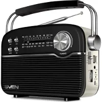 SVEN SRP-505 przenosne radio bezprzewodowe (FM, Bluetooth), Radio, Noir