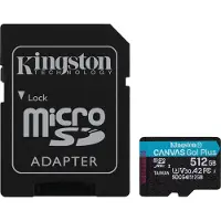Kingston Microsdxc Canvas Go Plus Gen4 A2 U3 V30 512gb Memory Card Clair