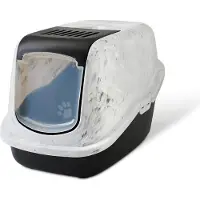 Savic Maison de toilette Nestor Marble gris marbré / noir