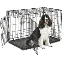 Midwest DD iCrate Contour 92x58x64 cm F&C W/DIV (19 til 32 kg) (Chien)