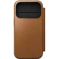 Nomad Étui de télephone portefeuille Modern Leather Folio pour Apple iPhone 17 Pro - English Tan