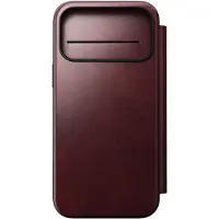 Nomad Modern Leather Folio Iphone 17 Pro Max Phone Case Marron,Rouge