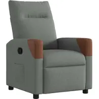 vidaXL Fauteuil relax gris foncé Tissu