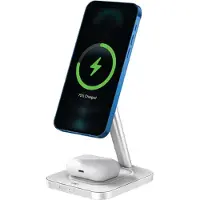 Force Power MagSafe Chargeur bureau Stand 3en1 15W + CS Blanc