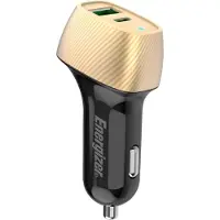 Inny Energizer Ultimate - Chargeur voiture USB-C & USB-A 38W PD + QC3.0 (Or / Noir)
