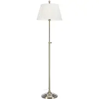 Markslöjd OXFORD Floor 1L Offwhite/Antique Brass (E27)