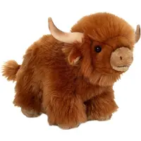 Teddy HERMANN® Teddy Hermann Doudou Bœuf des Highlands 28 cm Bœuf en peluche