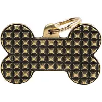 My Family Médaille Pour Animaux Bronx Xl Bone Studs