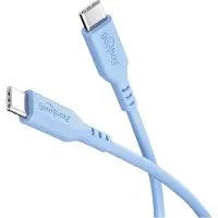 Goobay Câble USB-C en silicone, 1,5 m, bleu -