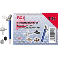 Bgs Kit de réparation de 14 pièces pour valves de pneus - 3272