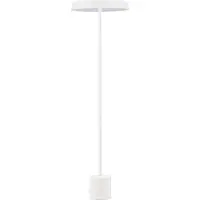 Nova Luce Vetro - lampadaire - Ø 40 x 136 cm - 33W LED inclus - blanc mat