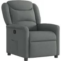 vidaXL Fauteuil relax gris foncé Tissu