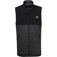 New Balance Gilet 'Heat Grid' noir / noir chiné / blanc