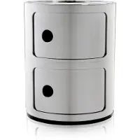 Kartell Componibili Metal Unité de Rangement Chromed | 2 doors
