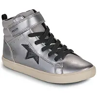 Geox Baskets montantes enfant J GISLI GIRL filles - Argenté - 30