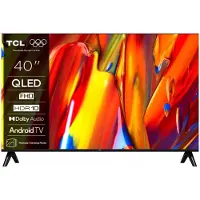 TCL Téléviseur Smart QLED 40V5C, 100 cm, Full HD, Android TV, Dolby Audio, Noir,