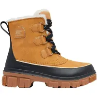 Sorel - Bottes hautes d'hiver imperméables et isolantes - Torino V WP W Curry Black pour Femme en Cuir - Taille 37,5 - Beige