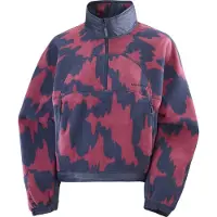 Salomon - Polaire courte à demi-zip - Chroma Fleece Crop HZ W Nocturne/Blue Nights pour Femme - Taille XS - Navy