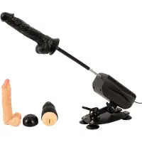 The Banger - machine à sexe avec 2 godemichets et 1 vagin artificiel
