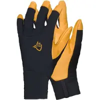 Norrøna - Gants respirants en GORE-TEX - Lyngen Windstopper Leather Gloves Caviar Black en Nylon - Taille S - Noir