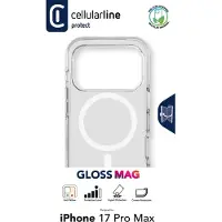 Cellularline Gloss MagSafe Case MAG (Apple iPhone 17 Pro Max), Coque pour téléphone portable, Transparent