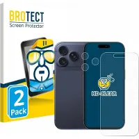 BROTECT Protection Clair (2 pcs, Apple iPhone 17 Pro), Téléphone portable : film de protection, Transparent