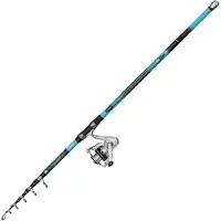 Mitchell Tanager3 Sw Spinning Combo Argenté 4.00 m / 80-150 g