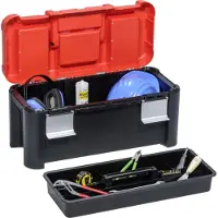 Allit Mallette à outils McPlus Alu 25, PP, rouge/noir