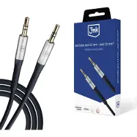 3MK Accessoires - Câble AUX 3mk Jack 3,5 mm - Jack 3,5 mm