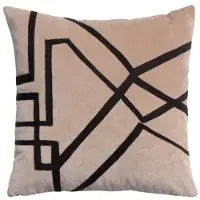 Vivaraise Housses de coussins FARA BRODE - Beige - 45x45 cm