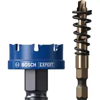 Bosch 1x machine à scier EXPERT Sheet Metal PC Plus (pour tôles en acier inoxydable, tôles en acier, Ø 35 mm, accessoires de perçage professionnels)