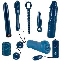 You2Toys - Coffret sextoy vibrant 9 pièces - midnight blue