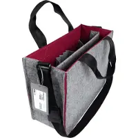 Sigel Notebooktasche Desk Sharing Bag Bicolor M, Grau/Rot 15.4 (15.40"), Sac pour notebook, Gris