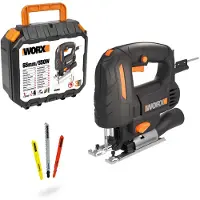 WORX Scie sauteuse à mouvement pendulaire 550W WX463, mallette et accessoires inclus