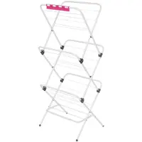 Velkea V200 Séchoir à linge vertical en acier Antivol pliable