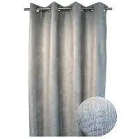 DecoByZorlu Rideaux, stores CROC - Gris - 140x270 cm