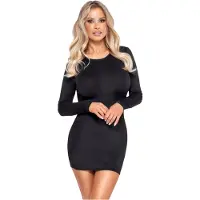 Cottelli - Mini-robe noire dos ouvert - M