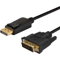 Savio CL-106 CABLE ADAPTATEUR VIDEO 1,8 M DISPLAYPORT DVI NOIR